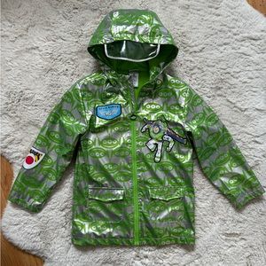 Disney Toy Story Buzz Lightyear Rain Jacket for Kids (Size 7/8)
